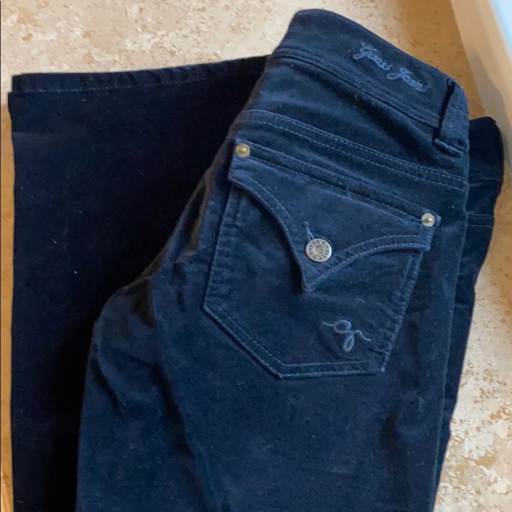 GUESS BLACK VELVET FLAP POCKET PANT❤️❤️